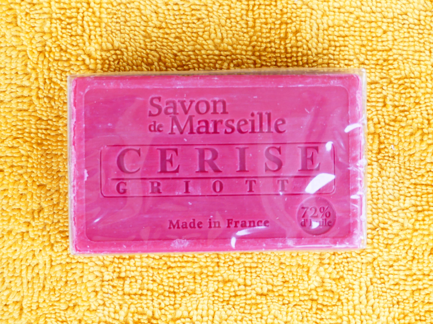 Savon rectangulaire 100g cerise griotte