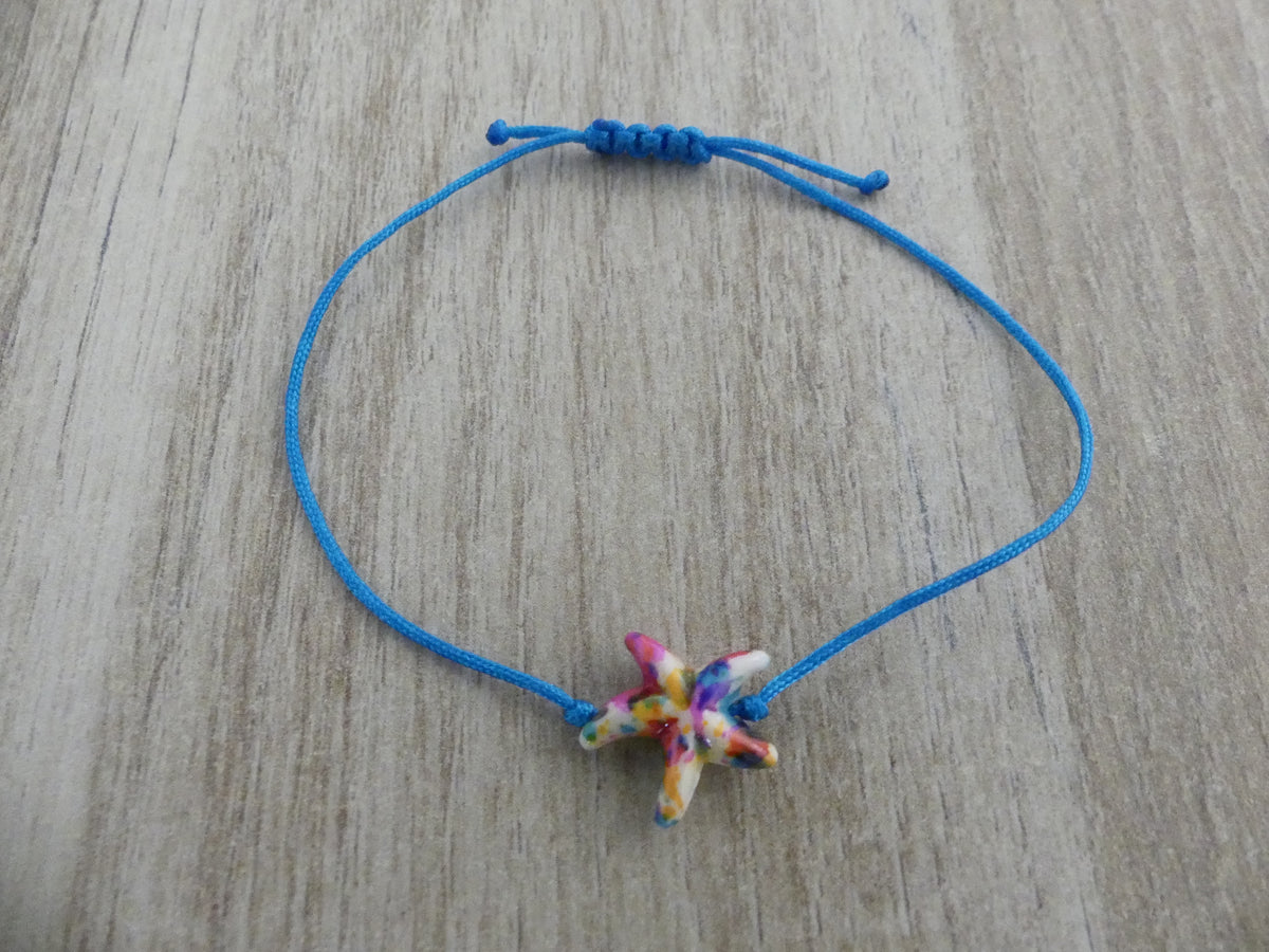 Bracelet enfant étoile de mer multicolore