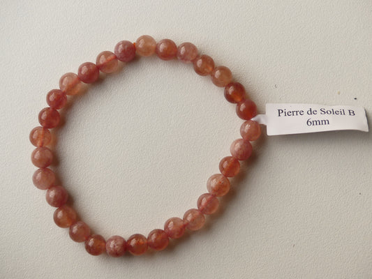 Bracelet Boule 06mm Pierre De Soleil B