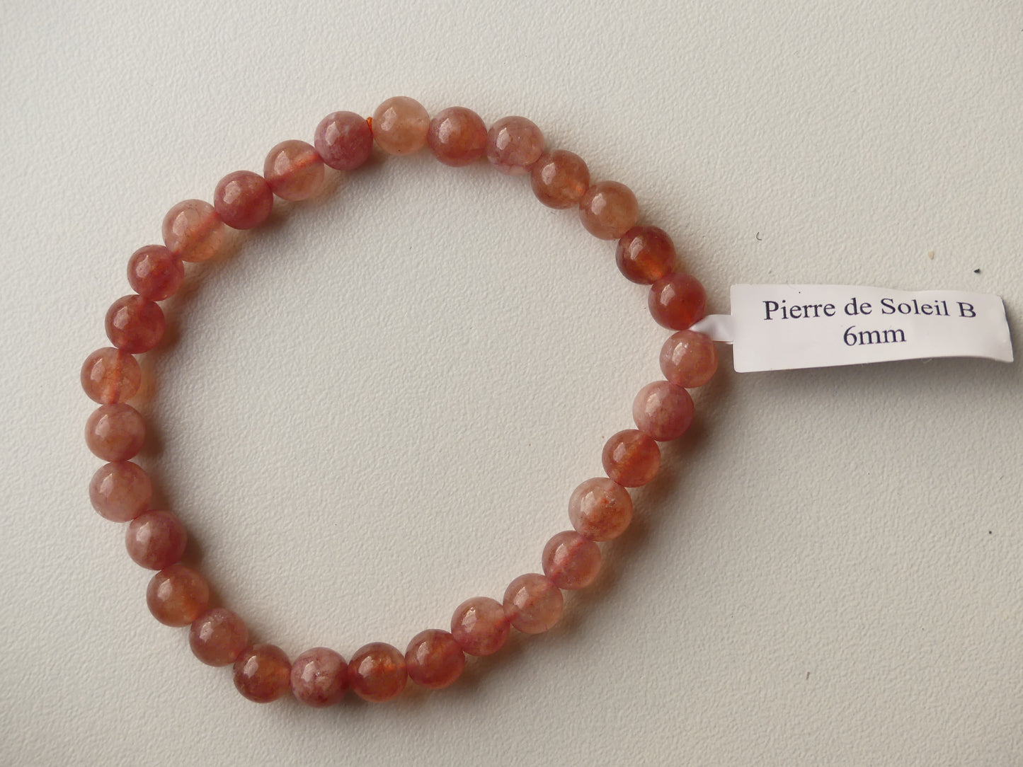 Bracelet boule 06mm Pierre De Soleil B