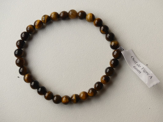 Bracelet Boule 06mm Oeil De Tigre A