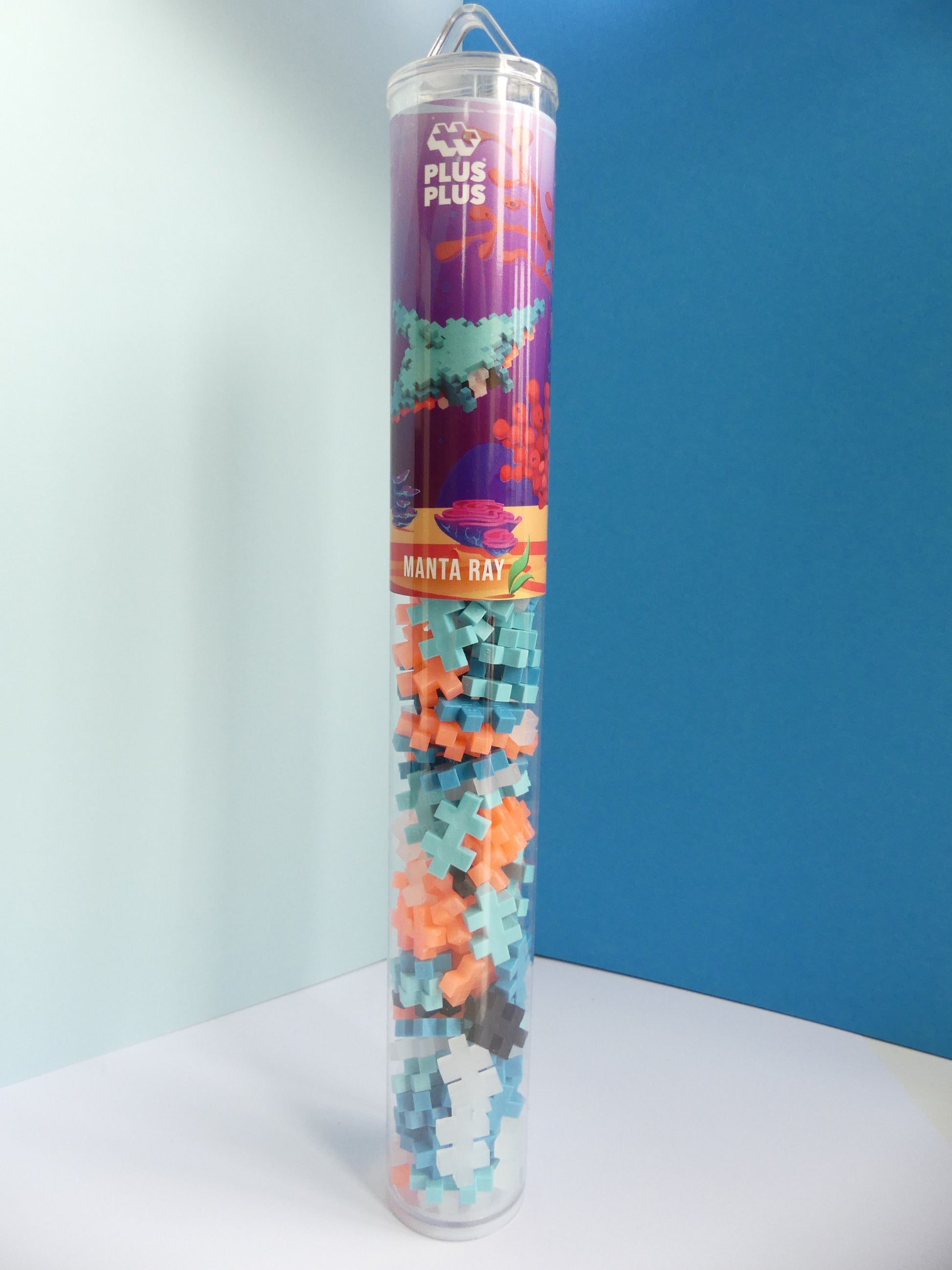 Tube raie manta puzzle 100 pièces Plus Plus
