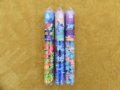 Trio tubes animaux marins puzzles Plus Plus