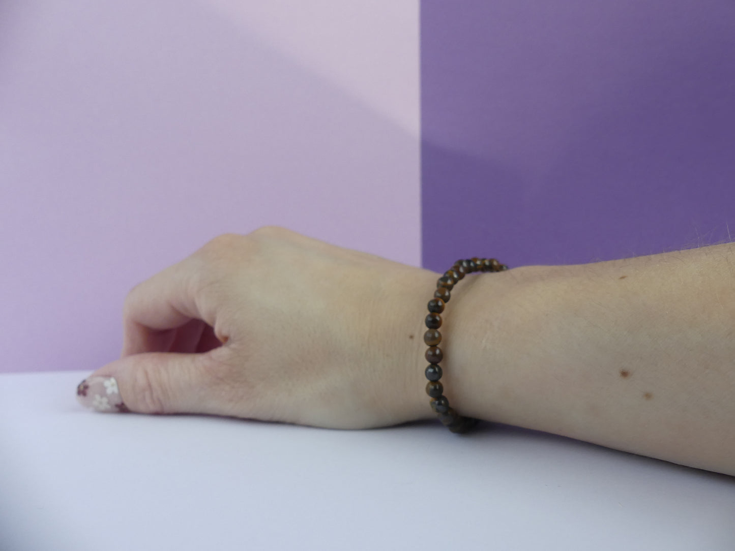 Bracelet Boule 04mm Oeil De Tigre A - Les p'tits cadeaux
