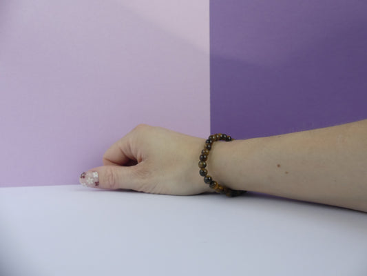 Bracelet boule 06mm Oeil De Tigre A