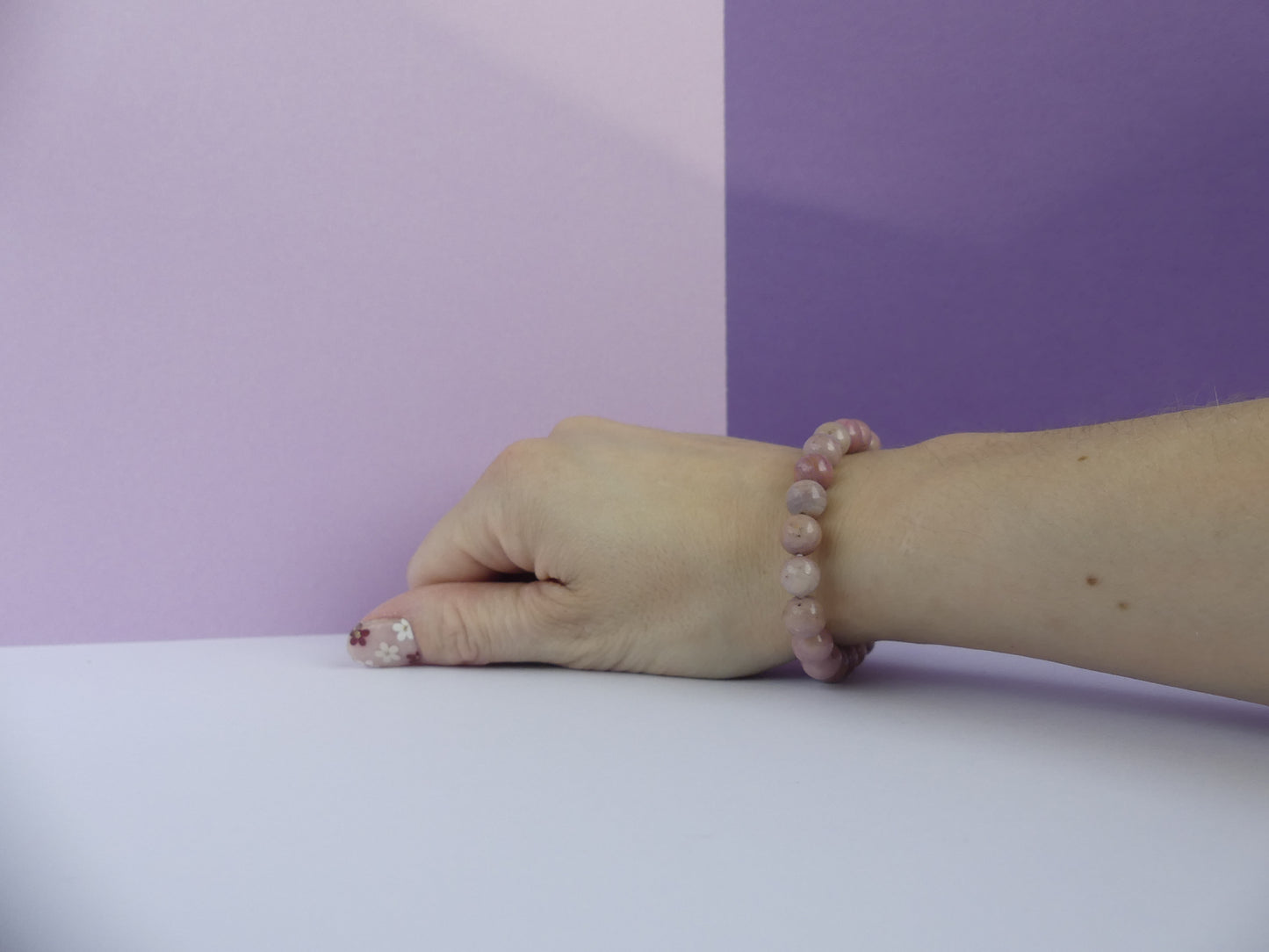 Bracelet boule 08mm Rhodonite Australie A