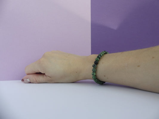Bracelet boule 06mm Rubis Zoisite A