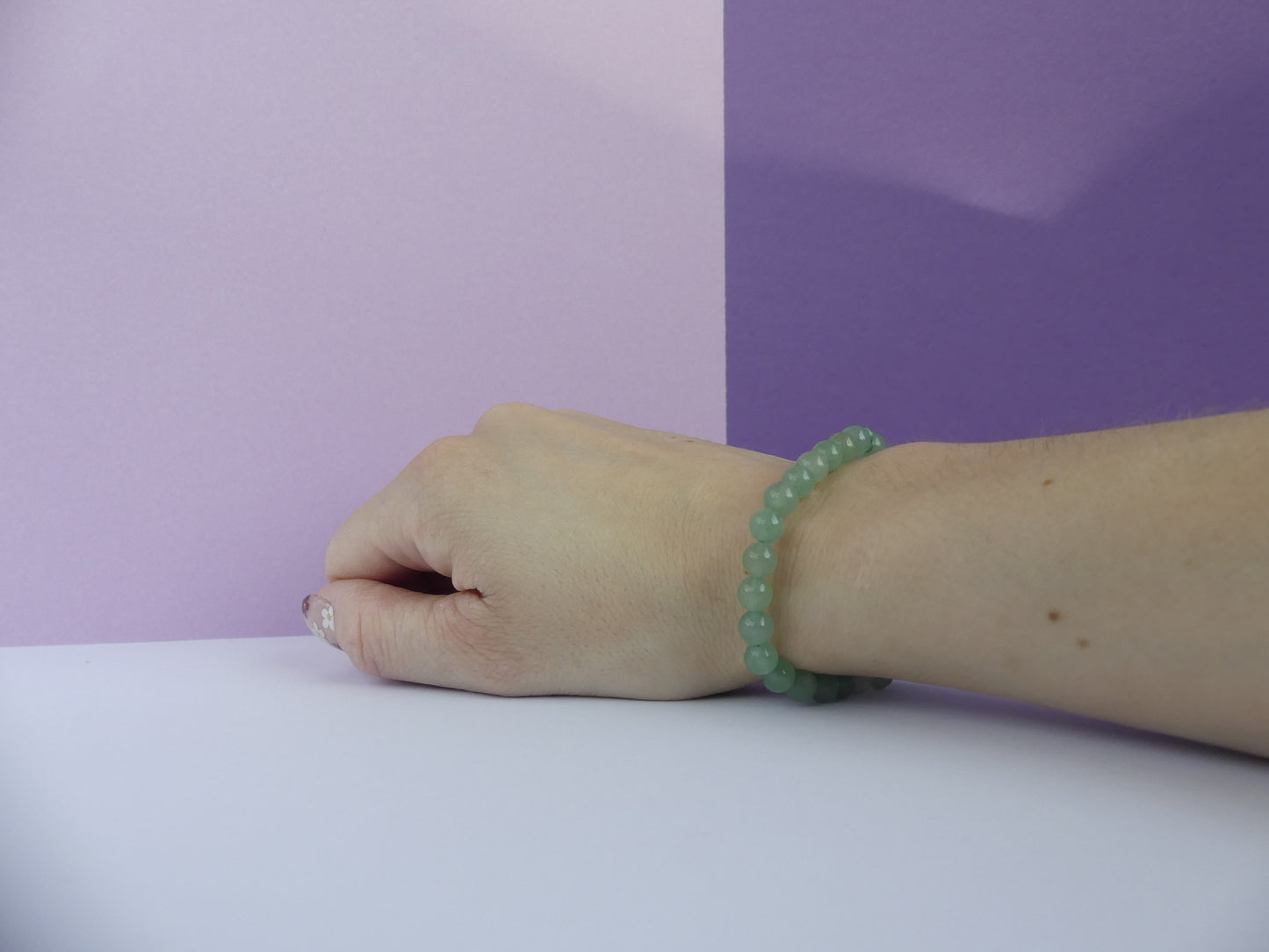 Bracelet boule 06mm Aventurine Verte A