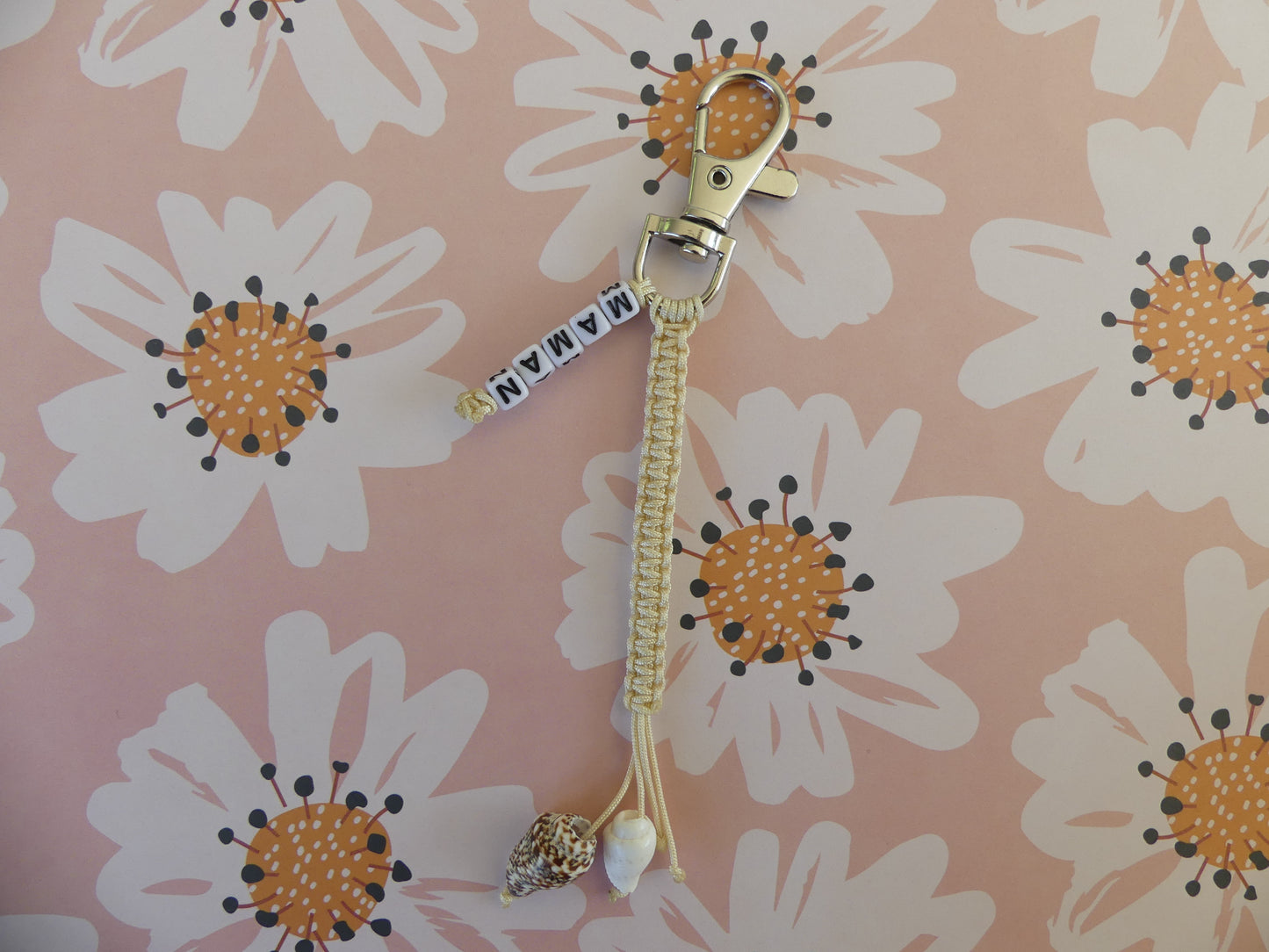 Porte-clés Macramé Maman – Fait Main