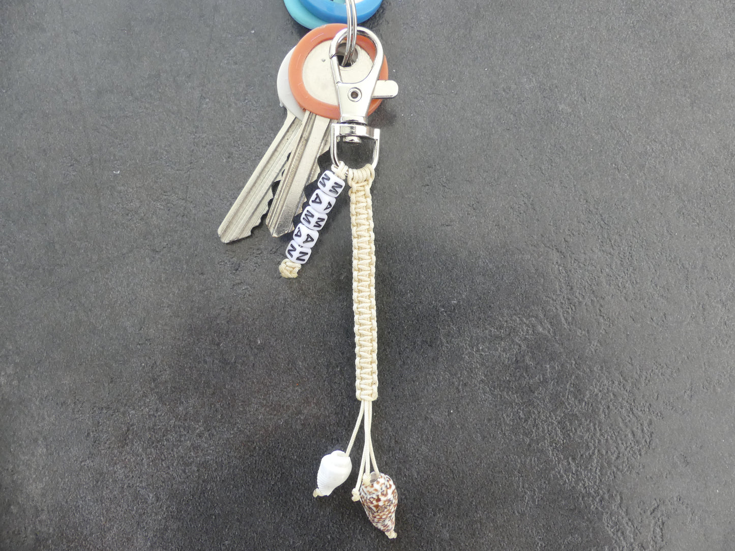 Porte-clés Macramé Maman – Fait Main