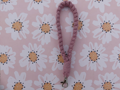 Bracelet Porte-Clés en Macramé Fait Main