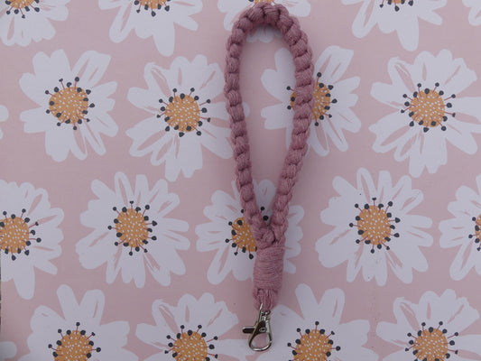 Bracelet Porte-Clés en Macramé Fait Main