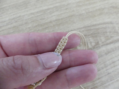 Bracelet Macramé Personnalisé Enfant – Cubes Lettres Prénom
