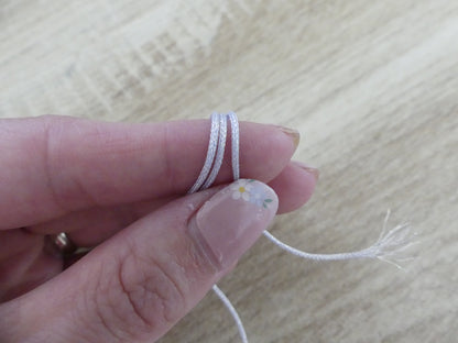 Bracelet Macramé Personnalisé Enfant – Cubes Lettres Prénom