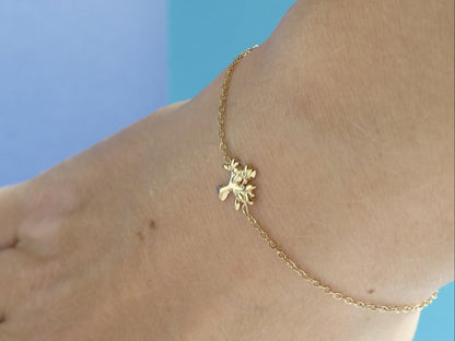 Bracelet femme arbre de vie – acier inoxydable doré
