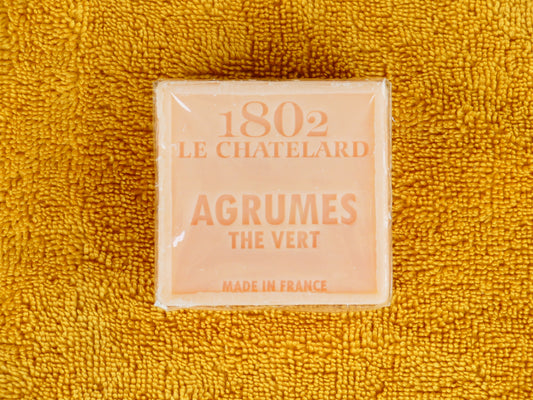 savon carré 100g agrumes et thé vert