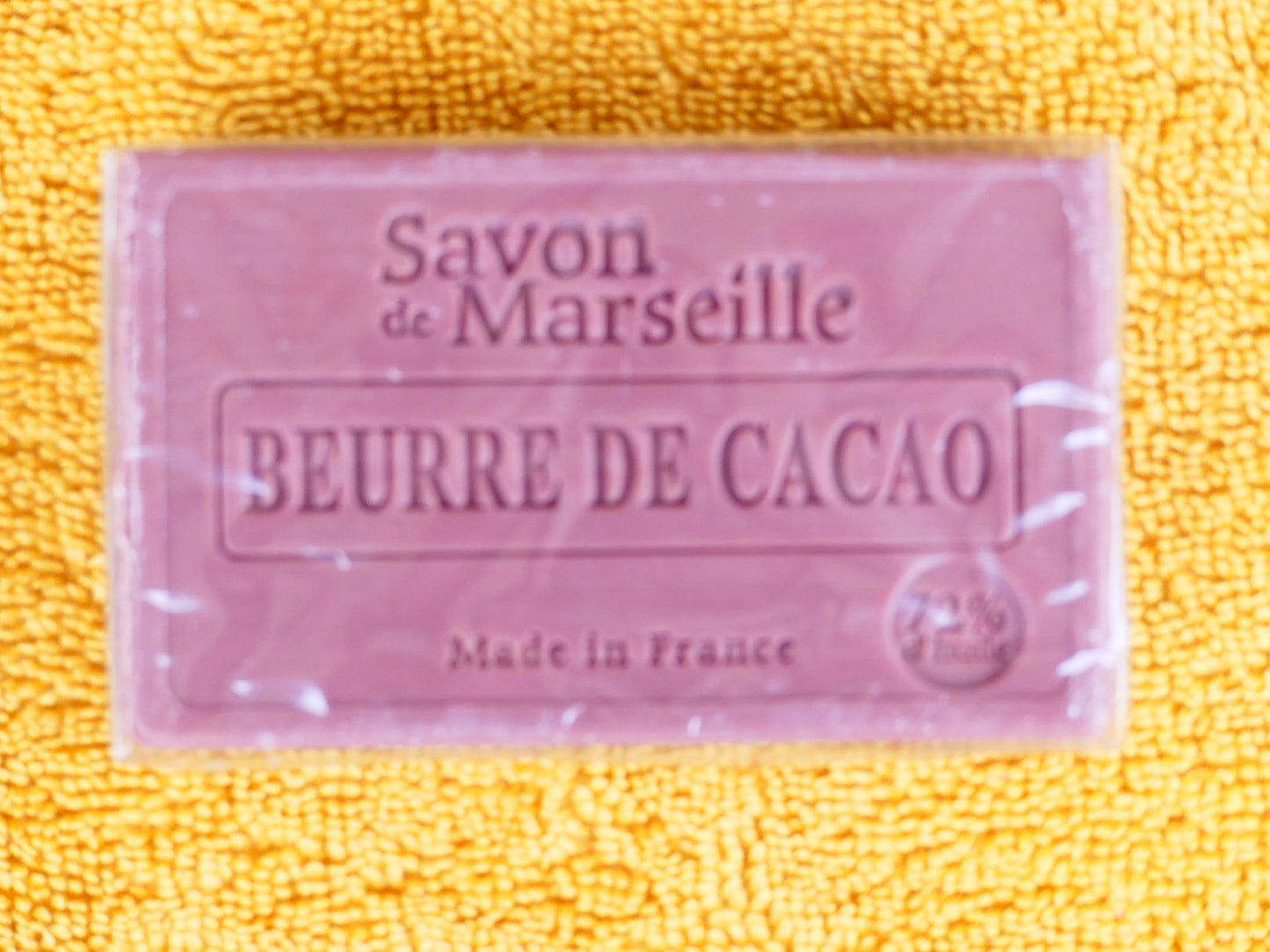 savon rectangulaire artisanal 100g au beurre de cacao