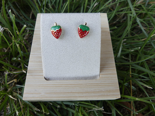 boucle d'oreilles fraise