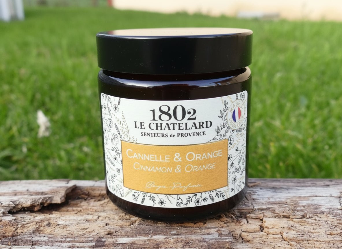 Bougie cannelle et orange 80g - Les p'tits cadeaux