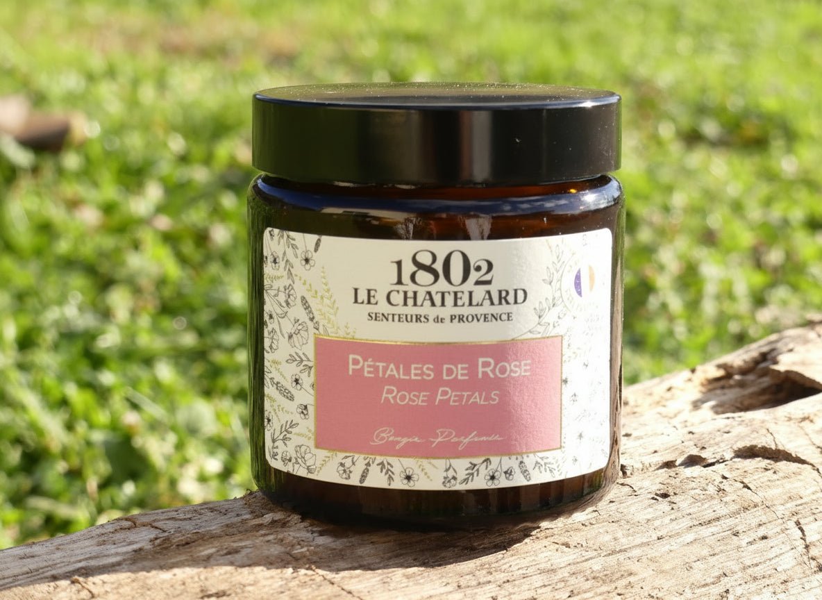 Bougie pétales de rose 80g - Les p'tits cadeaux
