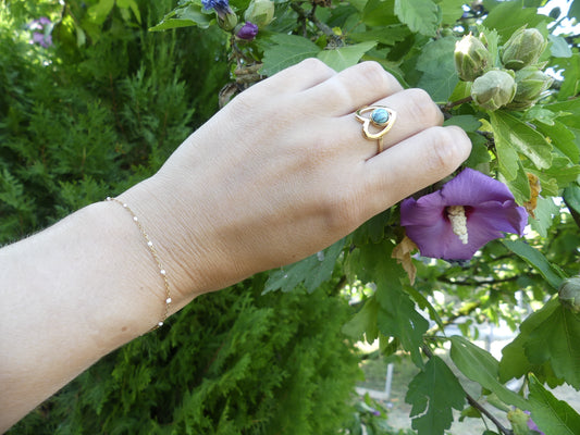 bracelet chine émaillée blanc