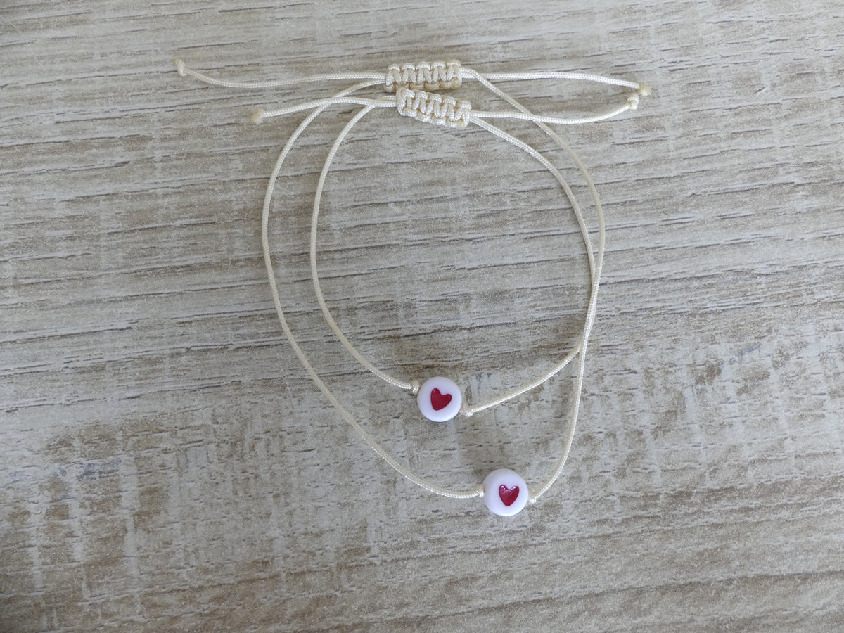 Bracelet duo maman-enfant – Le cœur qui reste, spécial rentrée des classes