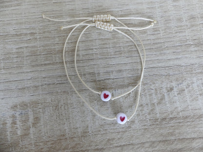 Bracelet duo maman-enfant – Le cœur qui reste, spécial rentrée des classes