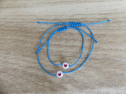 Bracelet duo maman-enfant – Le cœur qui reste, spécial rentrée des classes