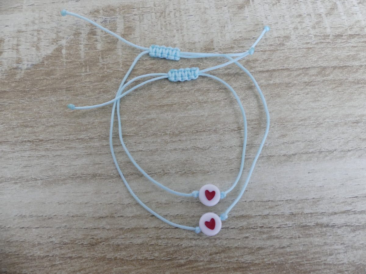 Bracelet duo maman-enfant – Le cœur qui reste, spécial rentrée des classes