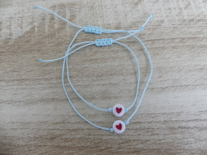Bracelet duo maman-enfant – Le cœur qui reste, spécial rentrée des classes