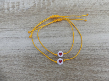 Bracelet duo maman-enfant – Le cœur qui reste, spécial rentrée des classes