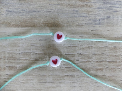 Bracelet duo maman-enfant – Le cœur qui reste, spécial rentrée des classes