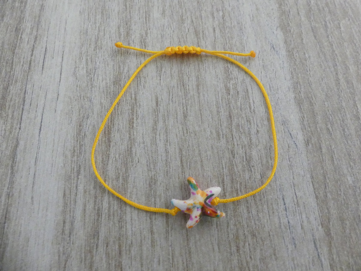 Bracelet enfant étoile de mer multicolore