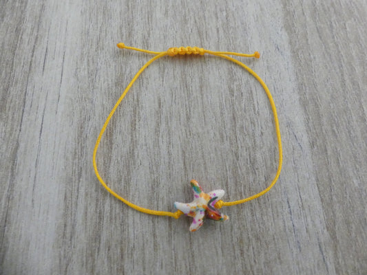Bracelet enfant étoile de mer multicolore