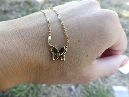 collier papillon enfant