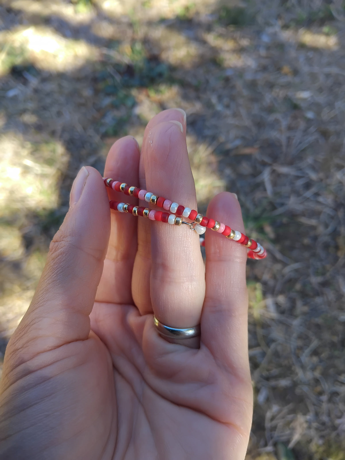 Bracelet mémoire pour femme en acier inoxydable et perles miyuki