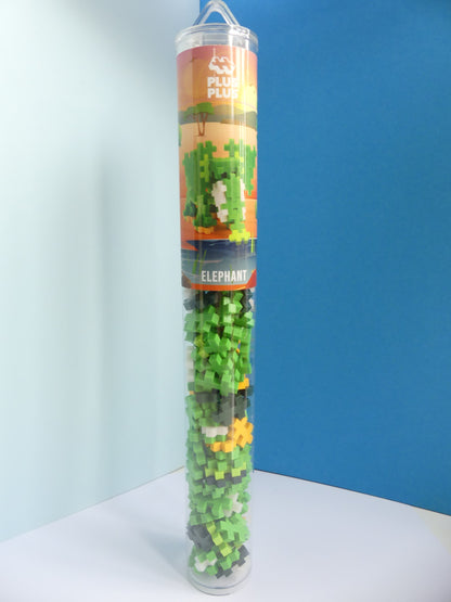 Tube puzzle éléphant 100 pièces - Les p'tits cadeaux - plus plus